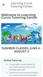 Mobile Screenshot of learningcurvetutoringcenter.com